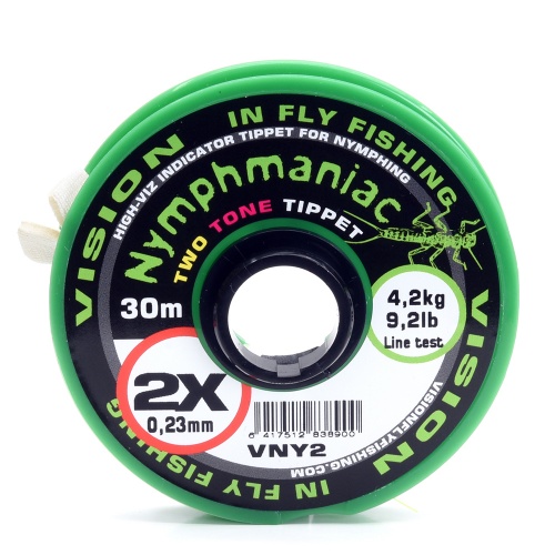Vision Tippet Nymphmaniac Indicator 2.6Lb / 1.2Kg / 6X For Trout Fly Fishing