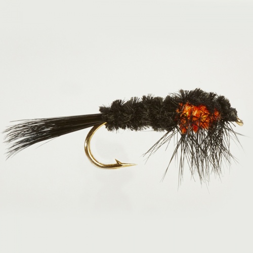 The Essential Fly Montana Orange Weighted Nymph Fishing Fly