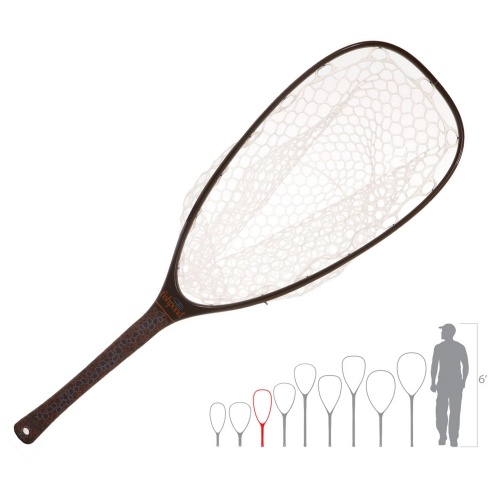 Fishpond Nomad Net 9.8'' x 18.8'' Emerger Brown Trout Fly Fishing Landing Net (Length 32in / 82 cm)