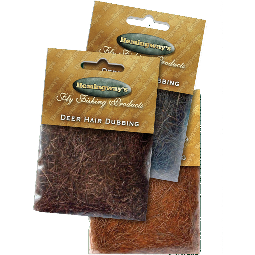 Hemingway's Deer Hair Dubbing Black Fly Tying Materials