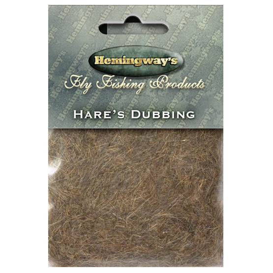 Hemingway's Hares Ear Dubbing Light Olive Fly Tying Materials