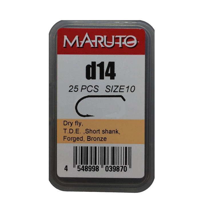 Maruto D14 Hooks Extra Fine Size #12 Emerger, Dry & Buzzers Trout & Grayling Fly Tying Hooks
