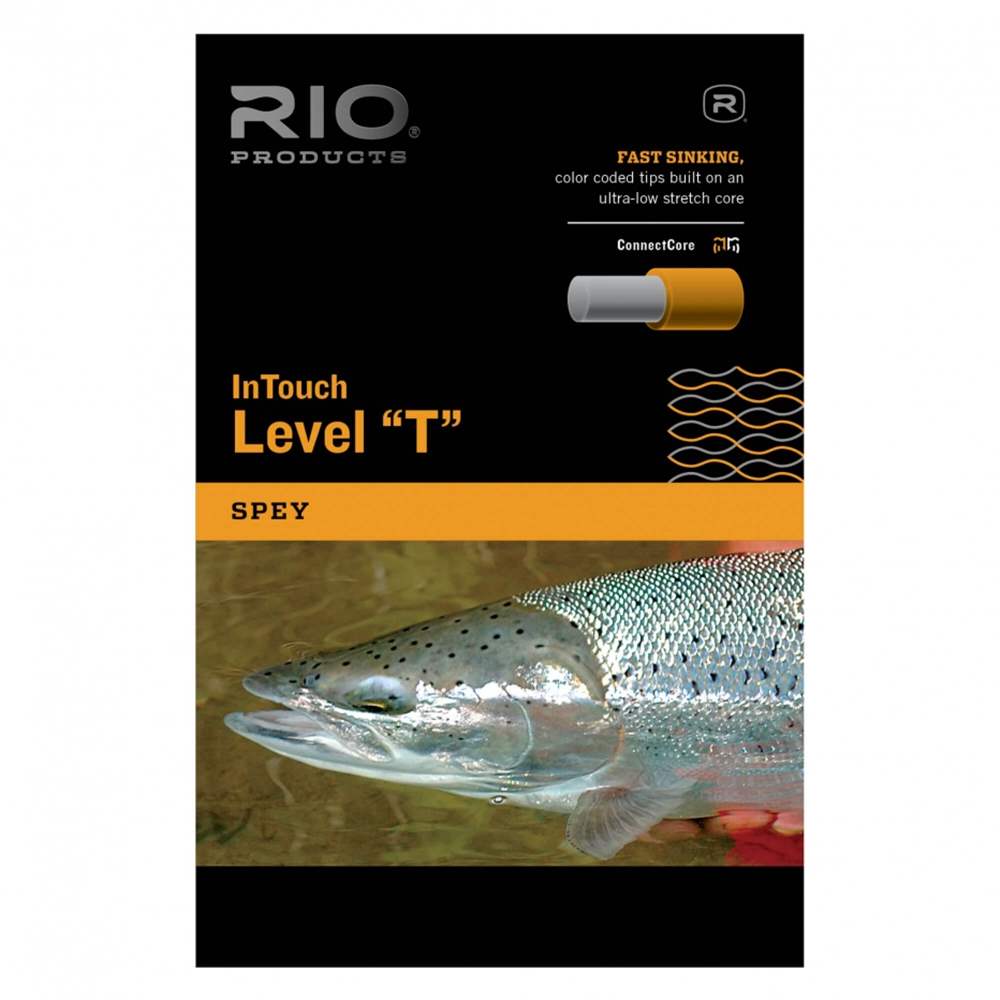 Rio Products Intouch Level ''T'' Tips Black 20 Grain T-20 Fly Fishing Leader (Length 30ft / 9.2m)