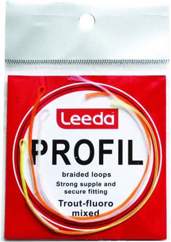 Leeda Profil Braided Loops Trout Flouro Mixed For Fly Fishing
