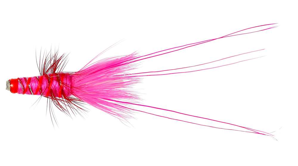 Caledonia Flies Pink Francis Copper Tube 3/4'' Salmon Fishing Tube Fly