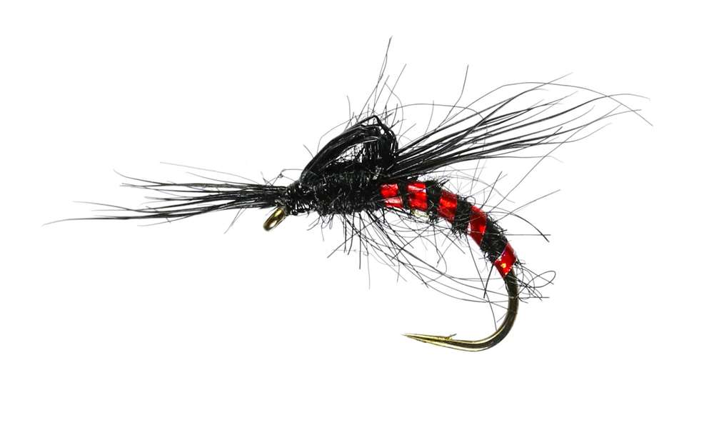 Caledonia Flies Red Holo Deershucker #12 Fishing Fly
