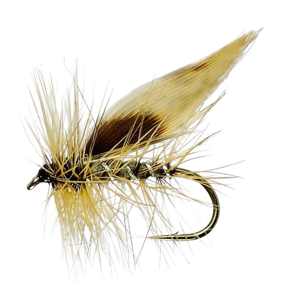 Caledonia Flies Grey Flag Sedge #12 Fishing Fly Barbed Caddis Or Sedge Fly