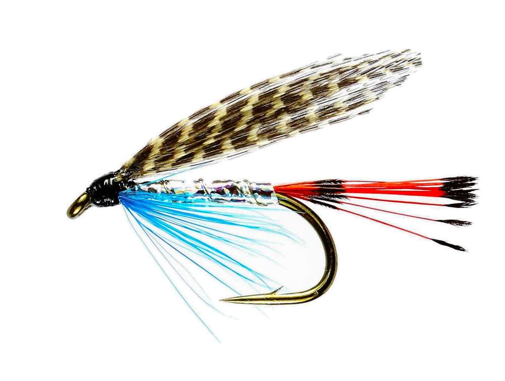 Caledonia Flies Teal Blue & Silver Winged Wet #8 Fishing Fly