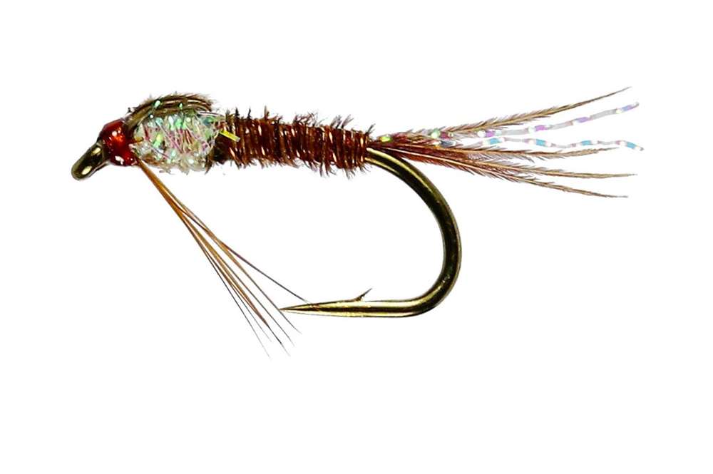 Caledonia Flies Ptn Pearl Twinkle (Unweighted) Barbless #12 Fishing Fly
