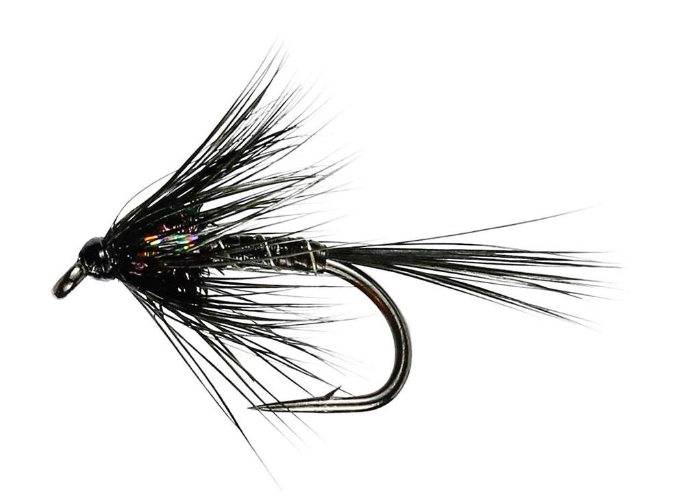 Caledonia Flies Black Quill Cruncher (Unweighted) Barbless #12 Fishing Fly