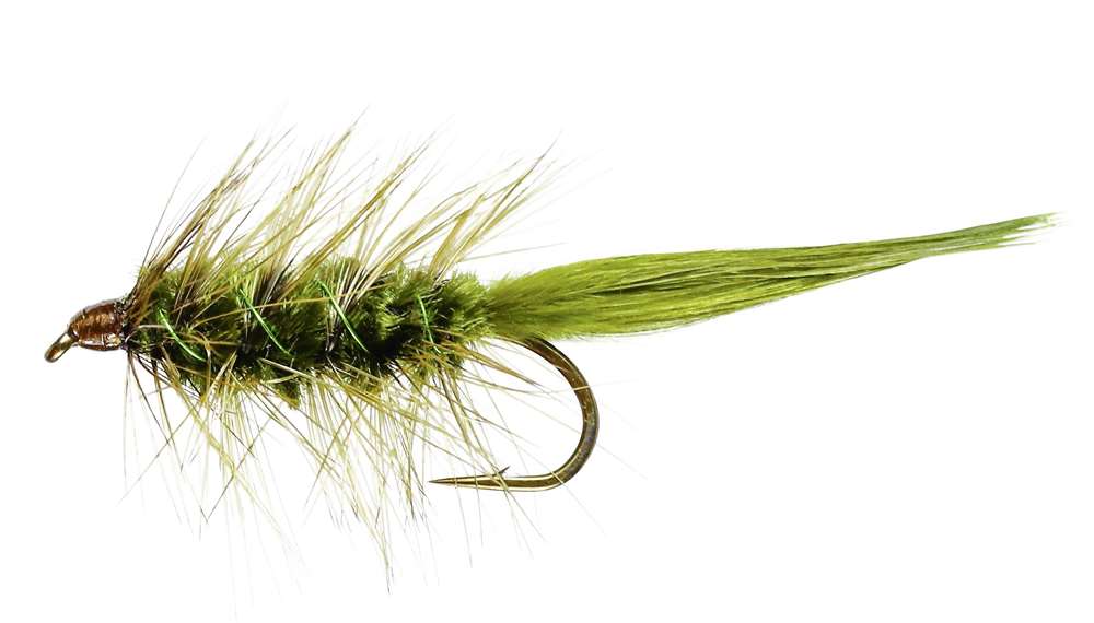 Caledonia Flies Olive Wooly Bugger (Weighted) #10 Fishing Fly