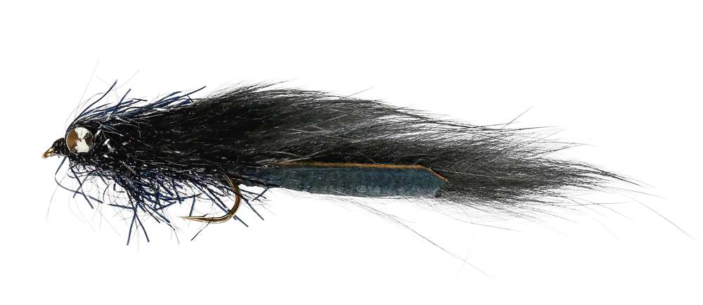 Caledonia Flies Black Cat Leech Long Shank #10 Fishing Fly