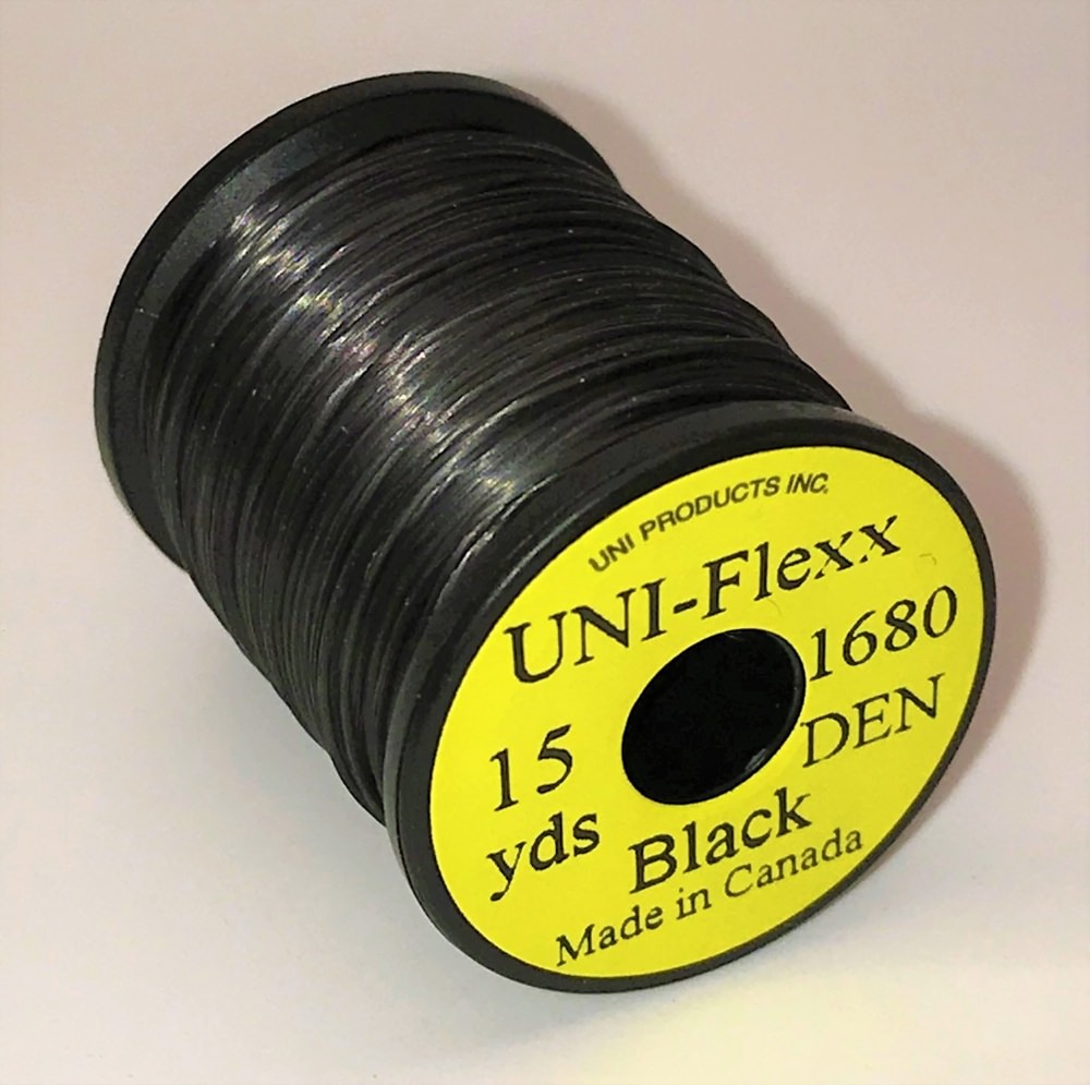 Uni Flexx Floss Black Fly Tying Materials (Product Length 15 Yds / 13.7m)