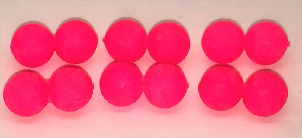 Veniard Floozeyes 6mm Fluorescent Pink Fly Tying Materials