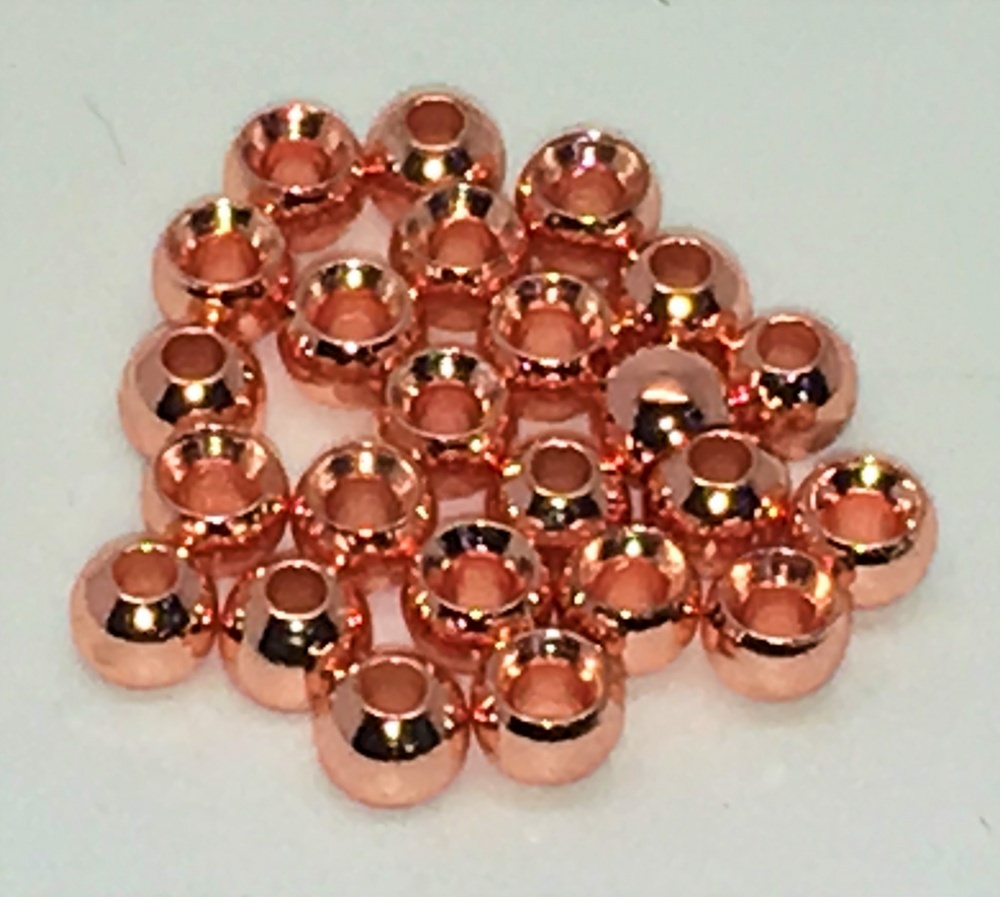 Veniard Plated Brass Beads 3.8mm Medium Copper Fly Tying Materials