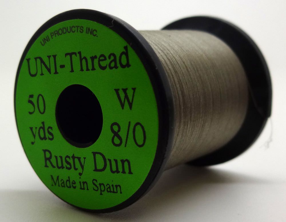 Uni Pre Waxed Thread 6/0 50 Yards Rusty Dun Fly Tying Threads (Product Length 50 Yds / 45.7m)