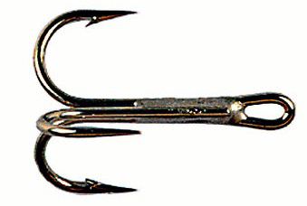 Kamasan Hooks (Pack Of 10) B990 Tube Fly Trebles (Treble Hook) Size 8 Trout Fly Tying Hooks
