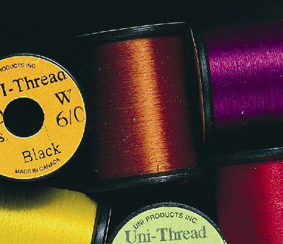 Uni Pre Waxed Thread 6/0 50 Yards Light Blue Fly Tying Threads (Product Length 50 Yds / 45.7m)