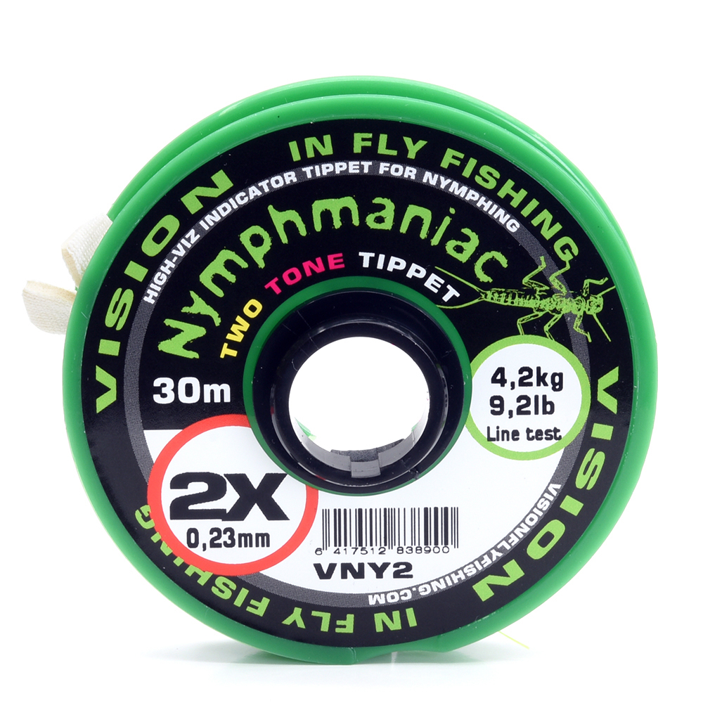 Vision Tippet Nymphmaniac Indicator 6.8Lb / 3.1Kg / 3X For Trout Fly Fishing