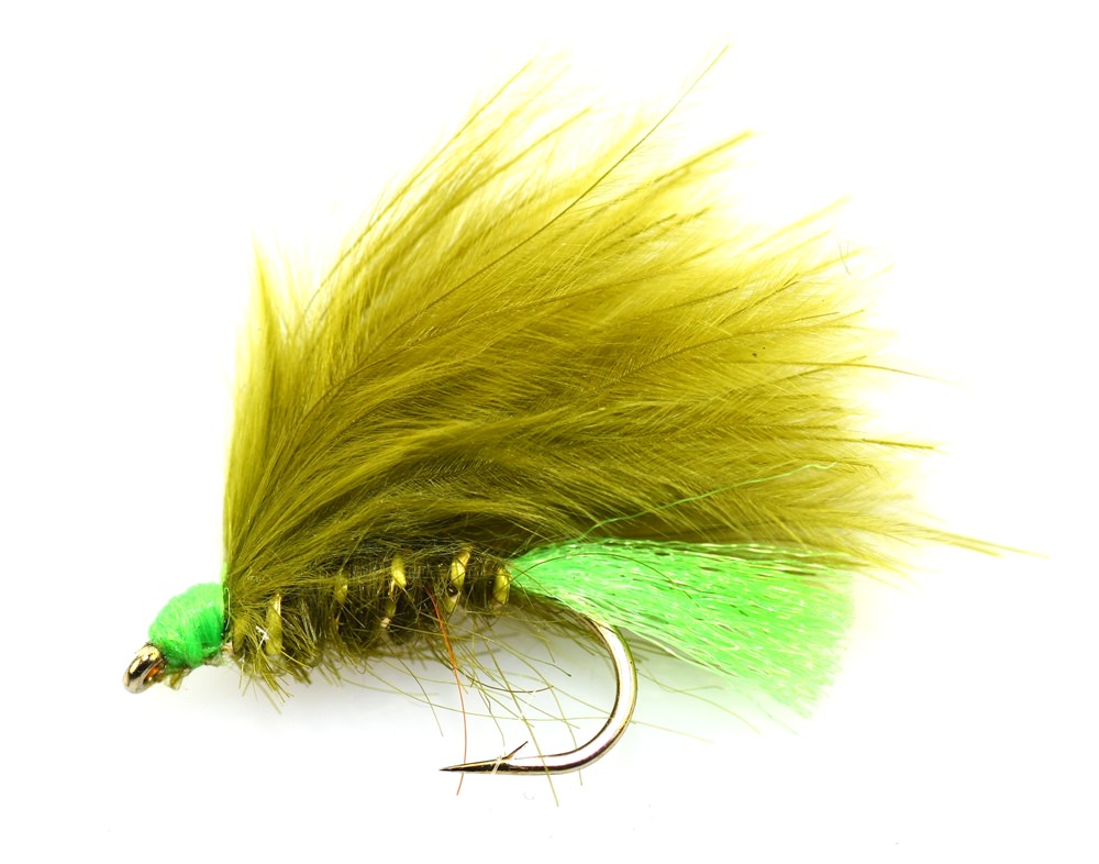 The Essential Fly Olive Hot Tail Mini Lure Fishing Fly