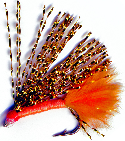 The Essential Fly Orange Flash Mini Lure Fishing Fly