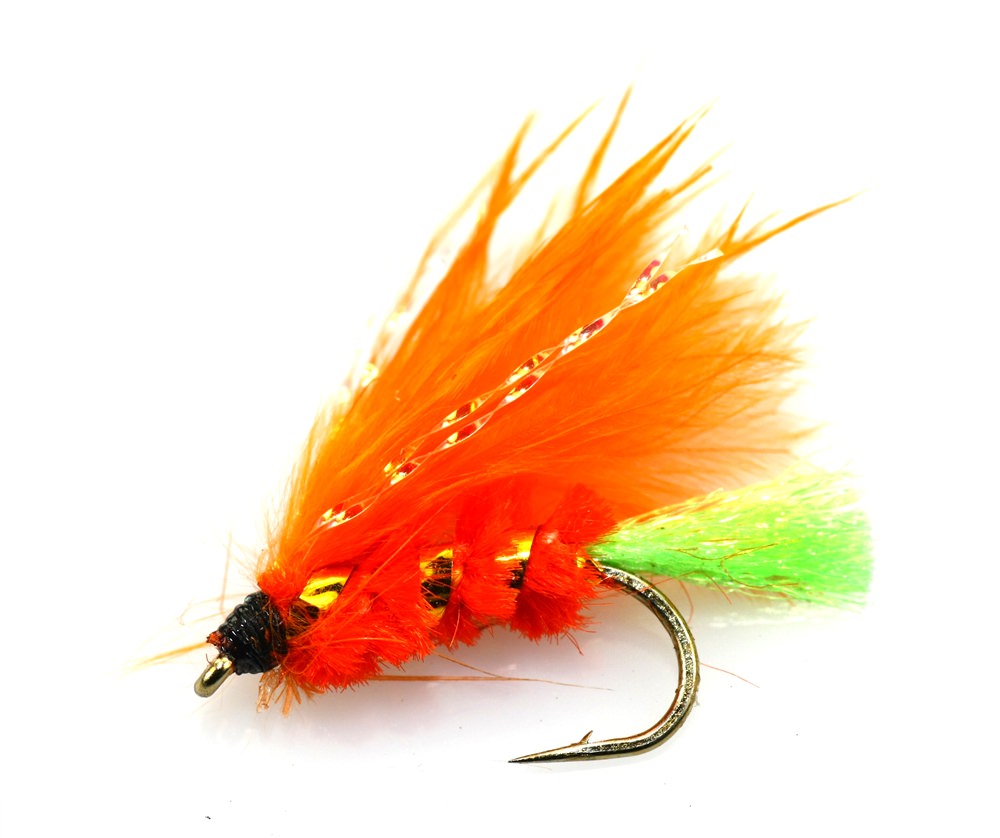 The Essential Fly Orange Viva Straggle Mini Lure Fishing Fly