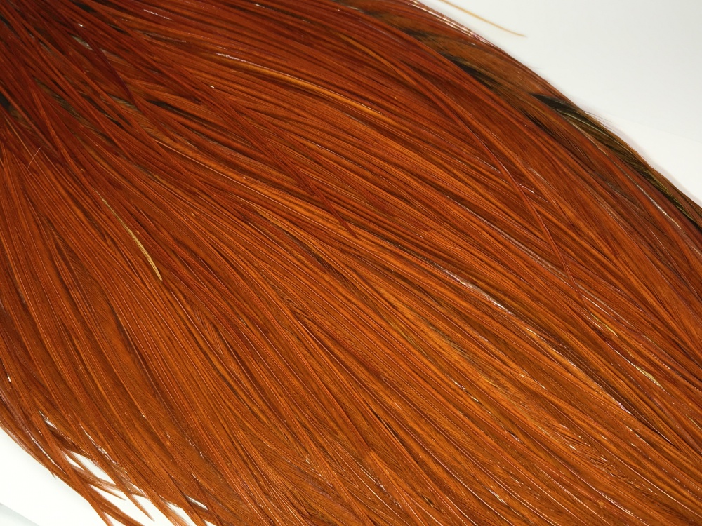 Whiting Dry Fly Cock Feather Neck 1/2 Bronze Grade Medium Dun Fly Tying Materials