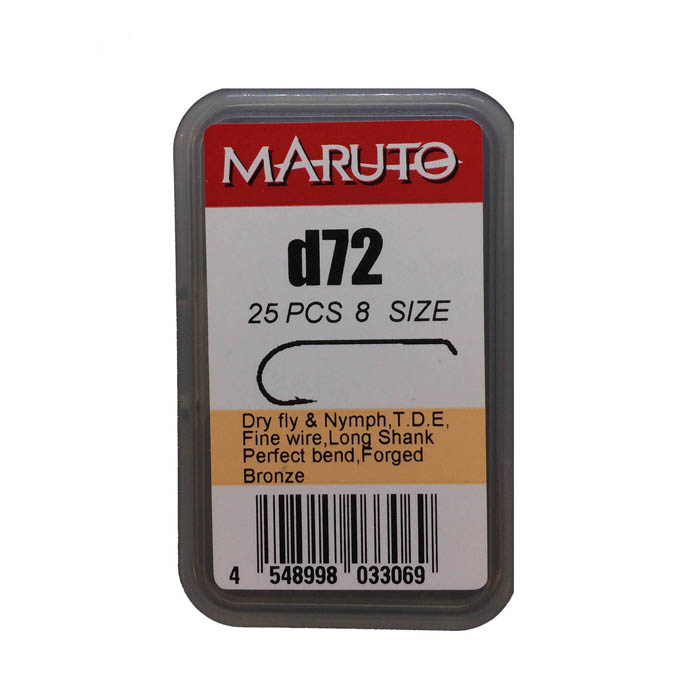 Maruto D72 Mayfly Hooks Size #8 Trout & Grayling Fly Tying Hooks