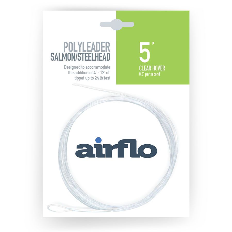 Airflo Polyleader Salmon & Steelhead 5 Foot Clear Hover (Ph-5S) Fly Fishing Leader