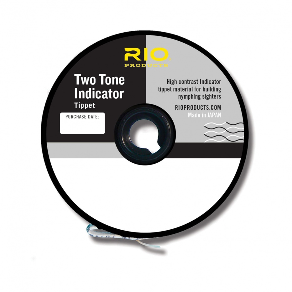 Rio Products 2-Tone Indicator Tippet 7Lb 3X For Fly Fishing (Length 30 Yds / 27.4m)