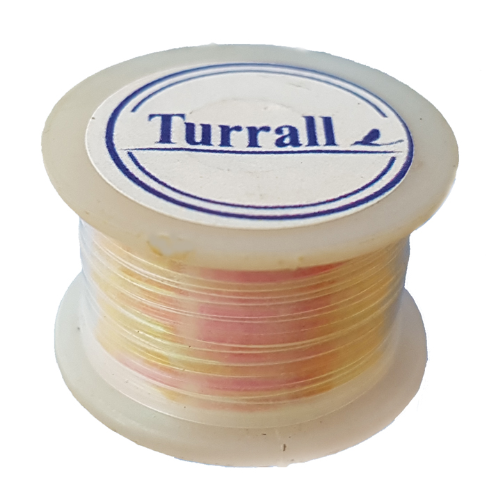 Turrall Flat Tinsel Wide Pearl Fly Tying Materials (Product Length 98ft 4in / 30m)