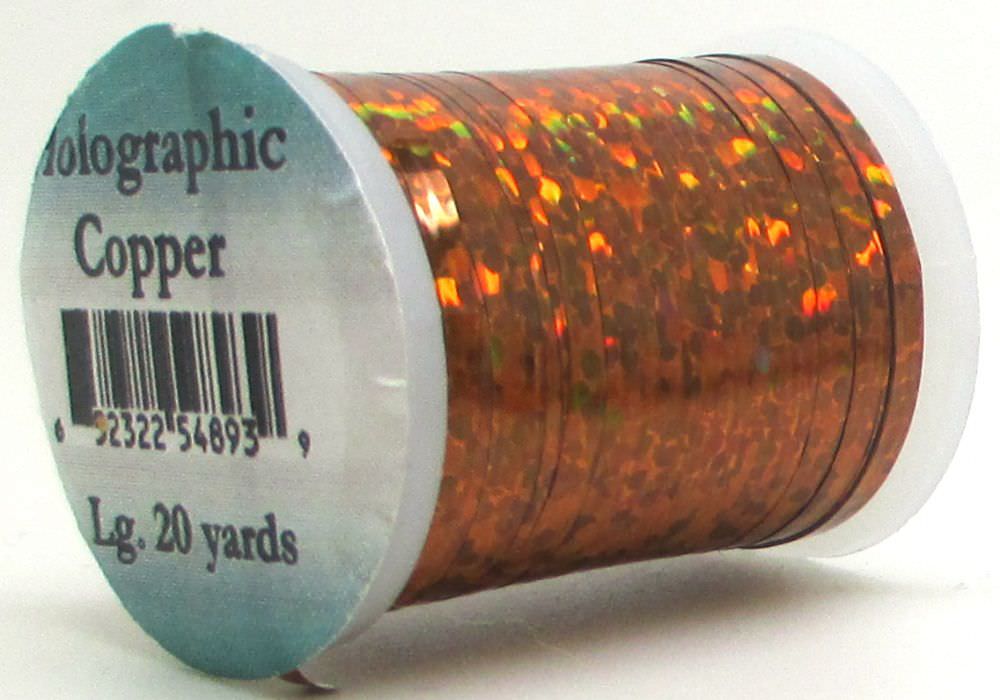 Veniard Holographic Tinsel Large #7 Copper Fly Tying Materials (Product Length 21.8 Yds / 20m)