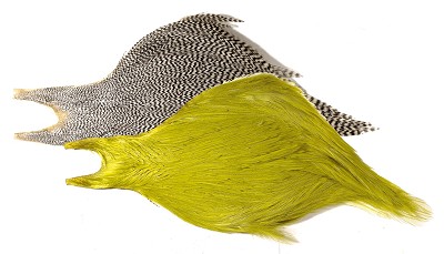 Veniard Premium Cock Feather Cape (Neck) White Fly Tying Materials