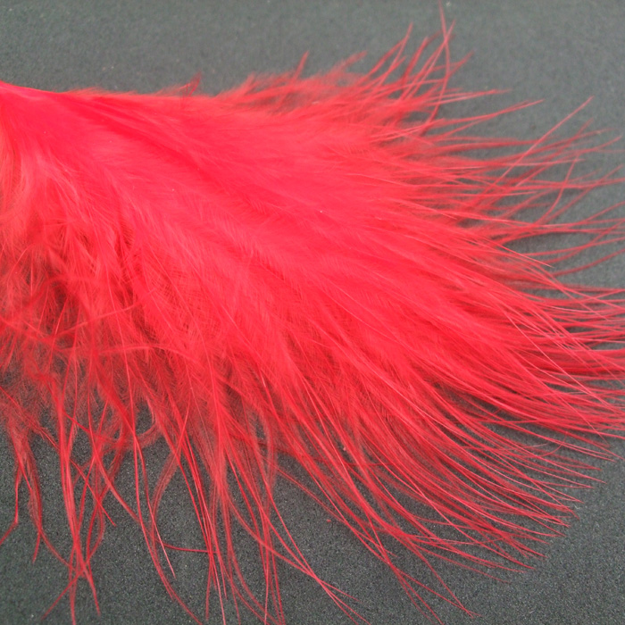 Turrall Marabou Turkey Hackles Fluorescent Pink Dark Fly Tying Materials