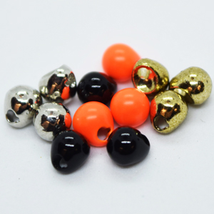Turrall Tungsten Off Beads Large 3.3mm Fluorescent Orange Fly Tying Materials