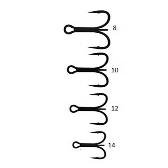Turrall Hooks Tube Fly Trebles Size 4 Fly Tying Materials