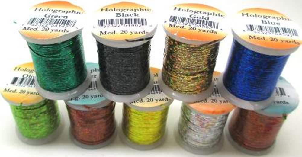 Veniard Holographic Tinsel Small #2 Fuchsia Fly Tying Materials (Product Length 21.8 Yds / 20m)