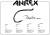 Ahrex Hr482 Trailer Hook Hr #4 Fly Tying Hooks Black Nickel (Also Called Stinger Hook)