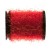 Semperfli Ice Straggle Chenille Fl Red Fly Tying Materials (Product Length 6.56 Yds / 6m)