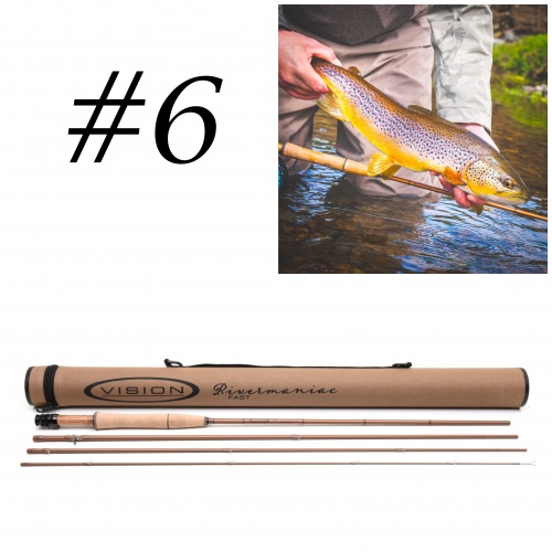 Arctic Silver Zense Fly Rod Medium / Fast Action 9' #6 for Fly Fishing