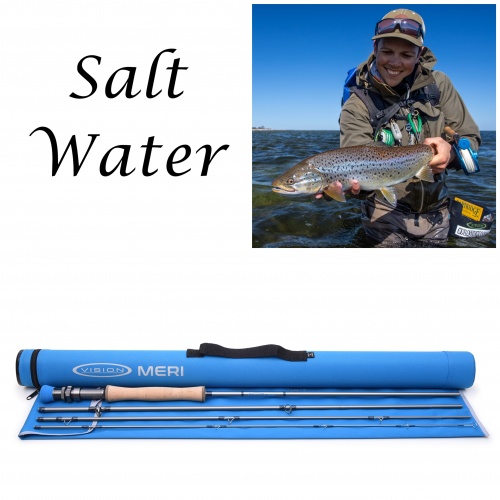 Arctic Silver Zense Fly Rod Fast Action 9' #10 for Fly Fishing