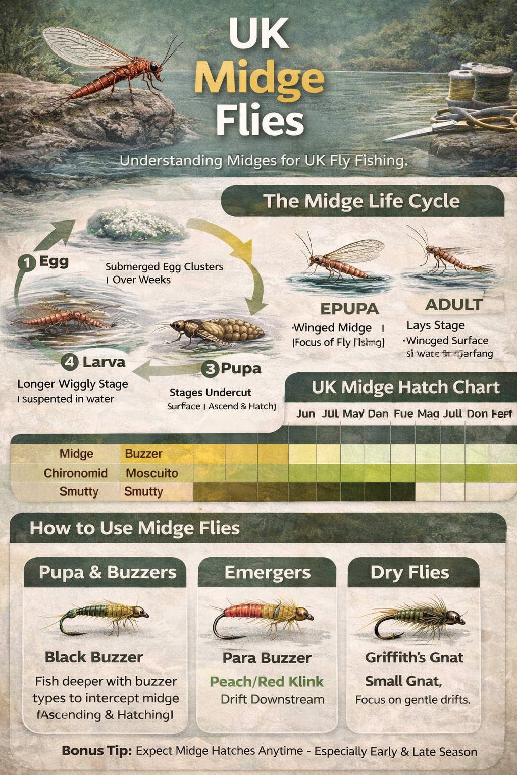 Fishing the River Calder with Midge Flies: How to Catch More Trout on ...