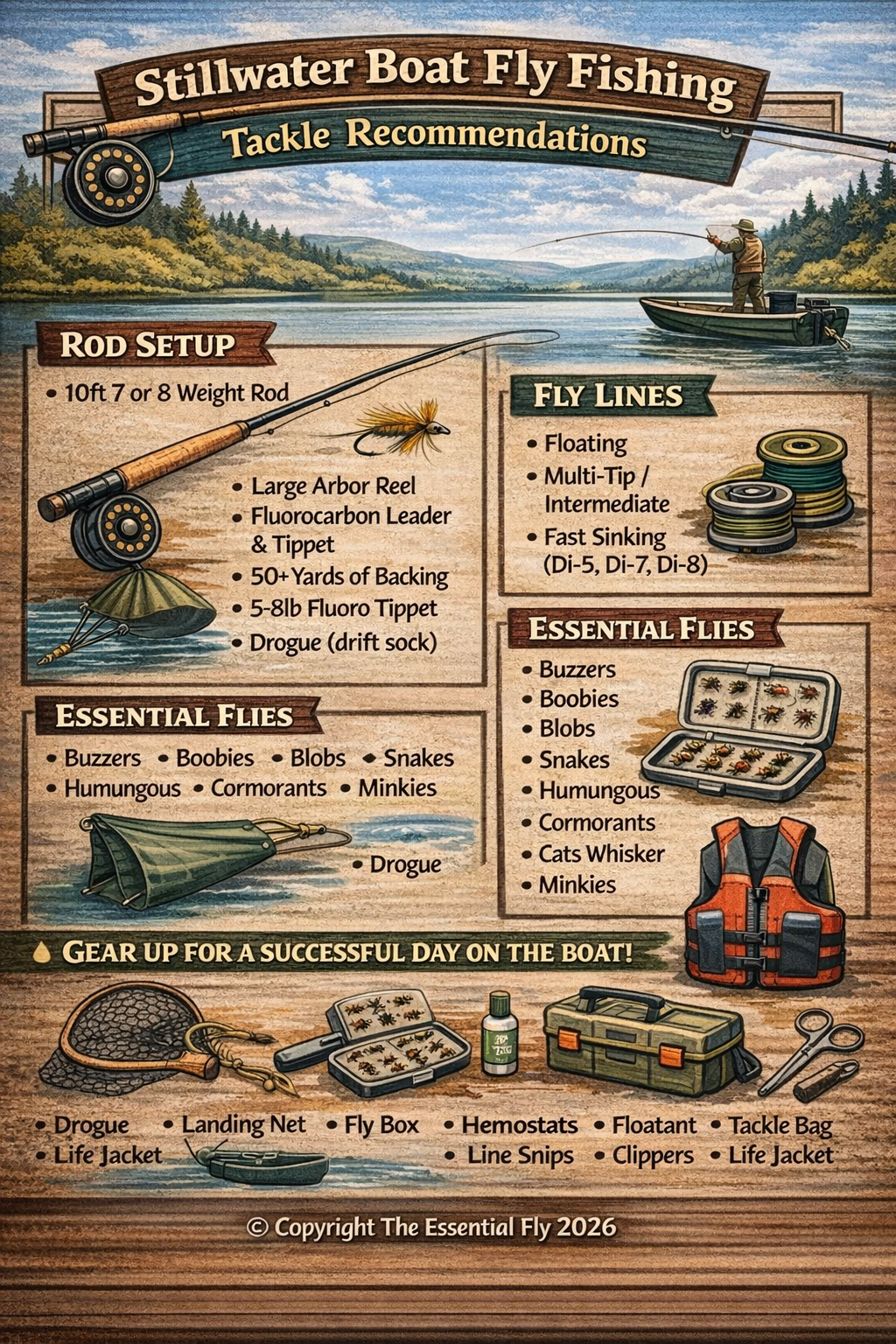 Beginners Boat Fly Fishing Tackle Recommendations