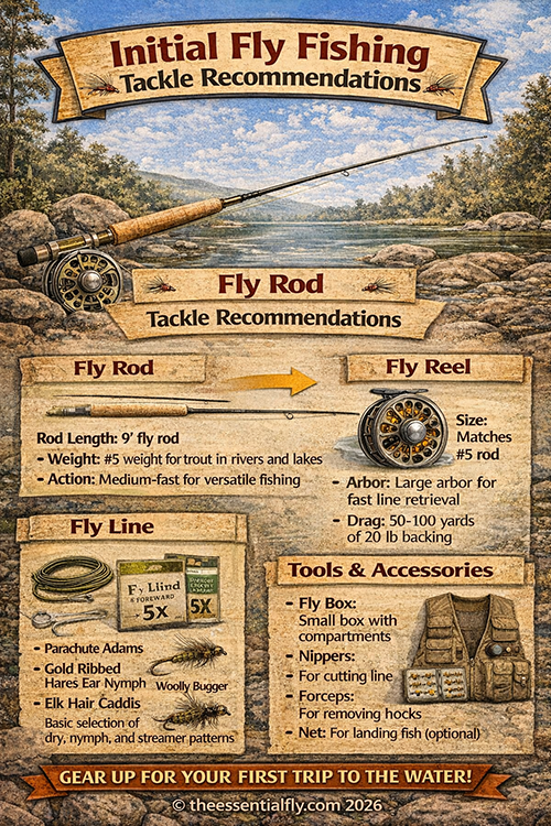 Beginners Initial Fly Fishing Tackle Recommendations