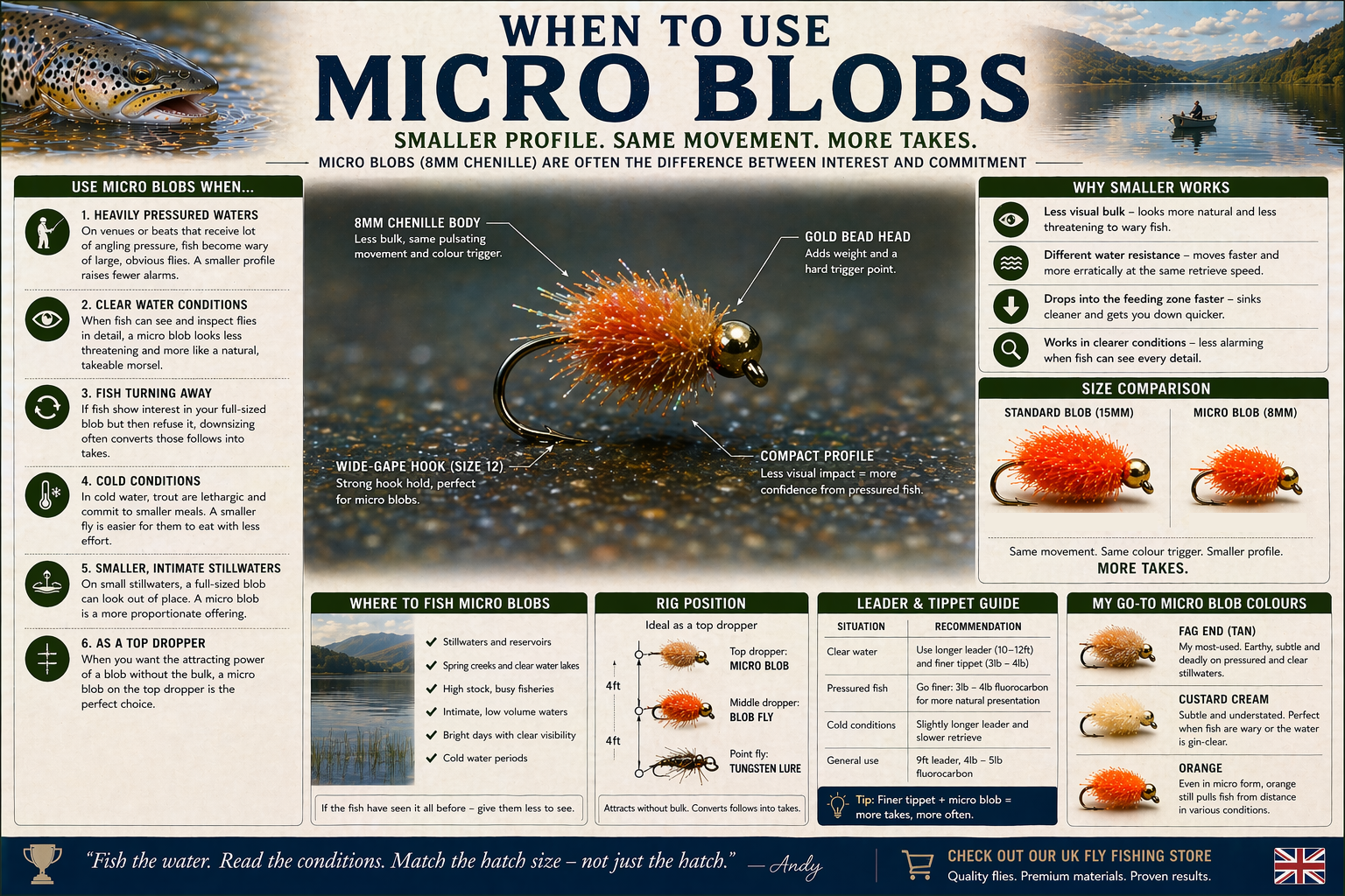 Micro Blob Flies & Why Smaller Works on Pressured Fish