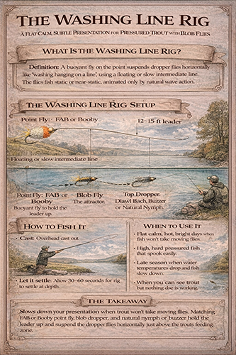 The Washing Line Rig for Trout, How to Fish It with Blob Flies