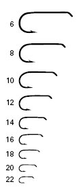 Fishing Hook Size Chart