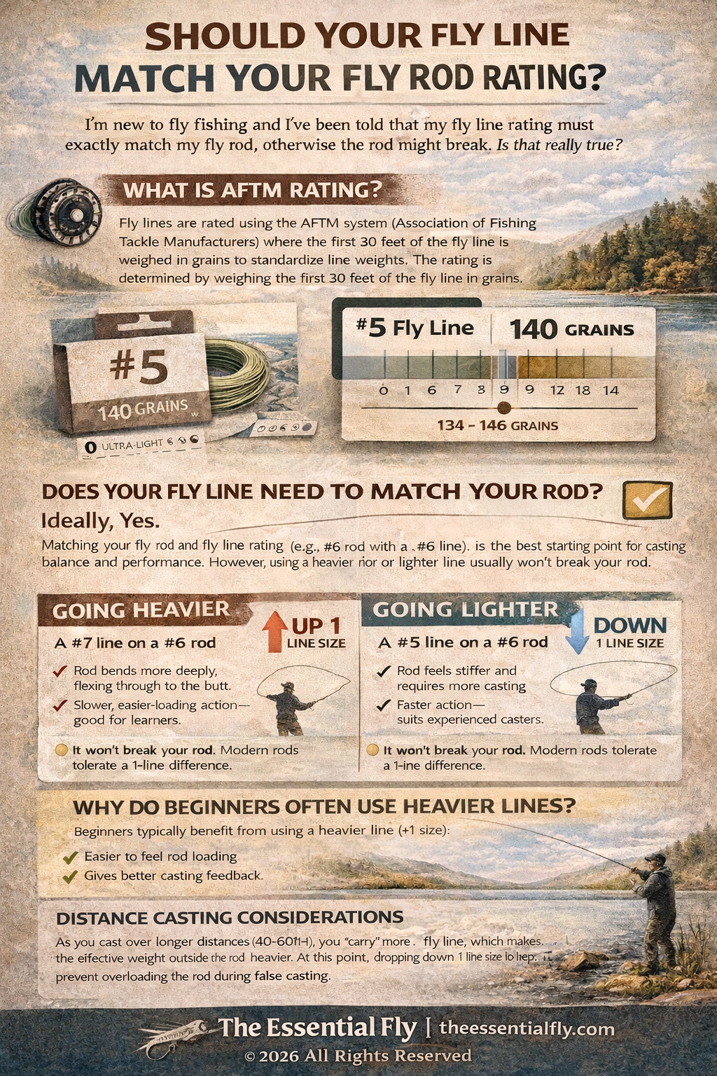 Should Fly Line Match Your Fly Rod Rating?