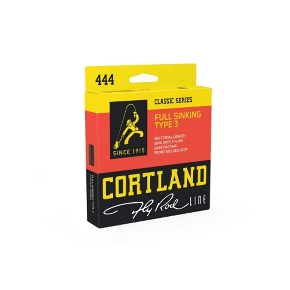 Cortland 444 Type 3 Sink Fly Line (Weight Forward) Wf6S Flyline for Trout & Grayling Flyfishing (Length 90ft / 27.4m)