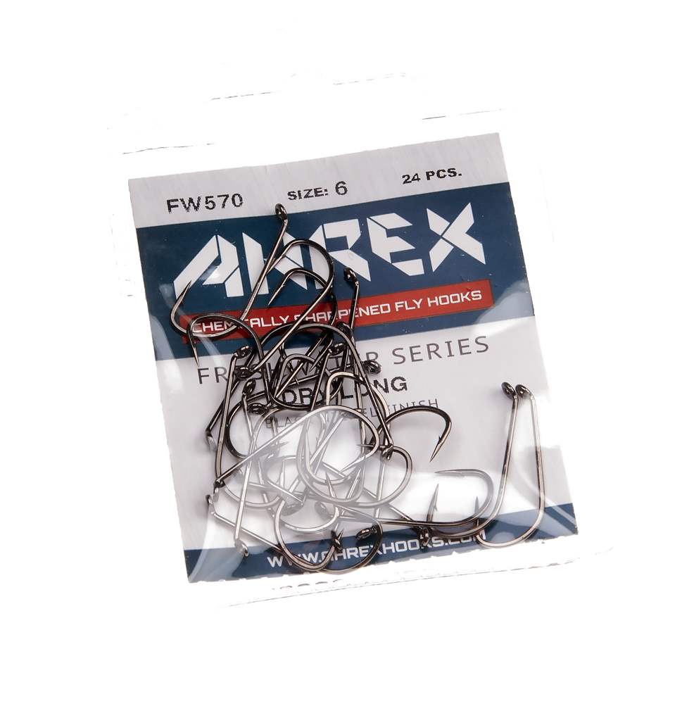 AHREX FW570 LONG DRY FLY BARBED HOOK Fly Tying Terrestrials 24 Pack NEW! 